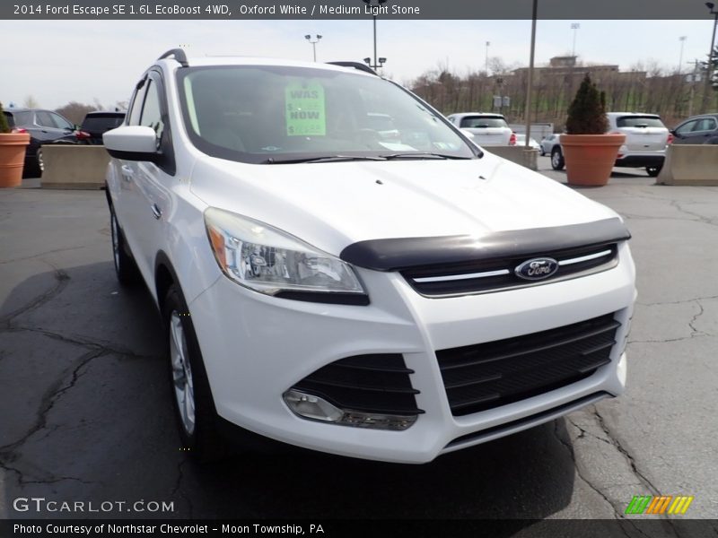Oxford White / Medium Light Stone 2014 Ford Escape SE 1.6L EcoBoost 4WD