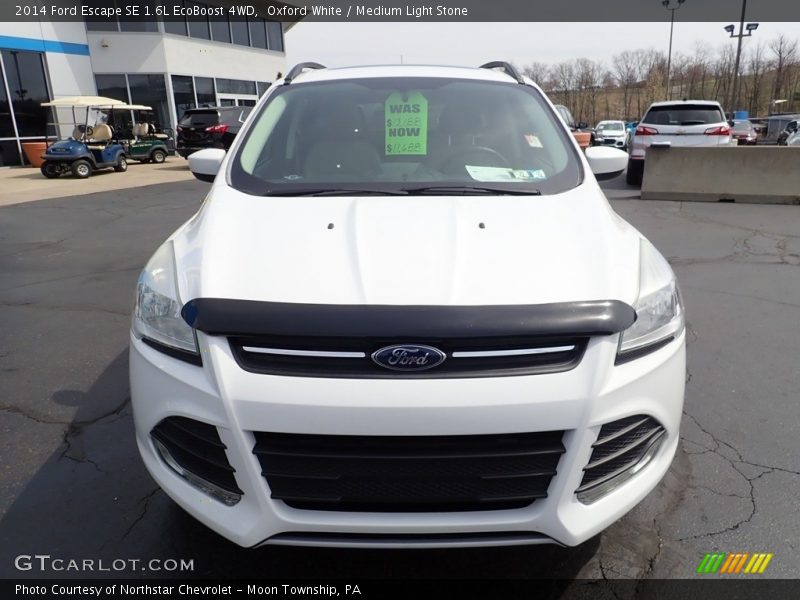 Oxford White / Medium Light Stone 2014 Ford Escape SE 1.6L EcoBoost 4WD