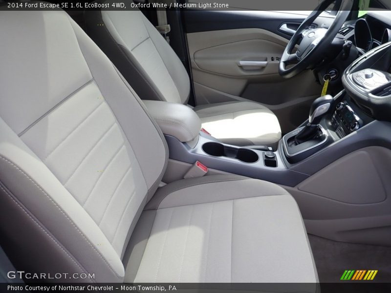 Oxford White / Medium Light Stone 2014 Ford Escape SE 1.6L EcoBoost 4WD