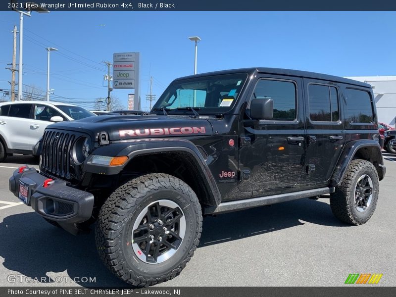 Black / Black 2021 Jeep Wrangler Unlimited Rubicon 4x4