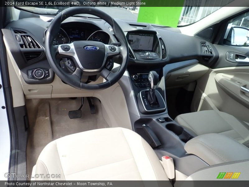Oxford White / Medium Light Stone 2014 Ford Escape SE 1.6L EcoBoost 4WD