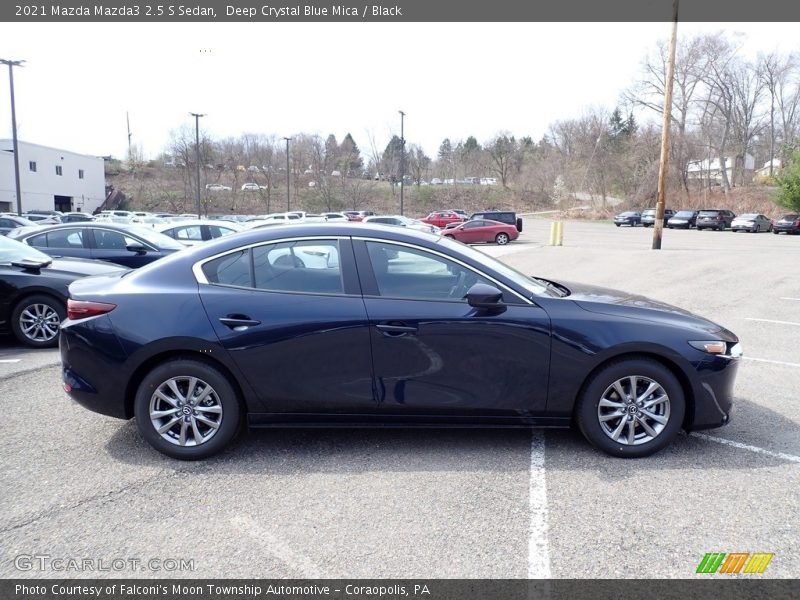 Deep Crystal Blue Mica / Black 2021 Mazda Mazda3 2.5 S Sedan