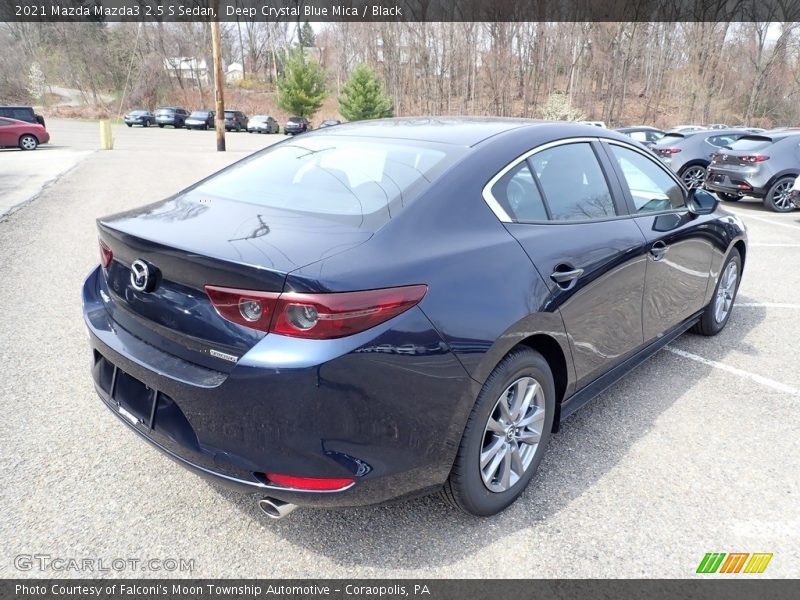 Deep Crystal Blue Mica / Black 2021 Mazda Mazda3 2.5 S Sedan