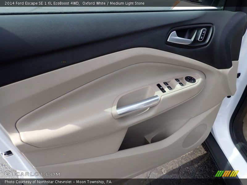 Oxford White / Medium Light Stone 2014 Ford Escape SE 1.6L EcoBoost 4WD
