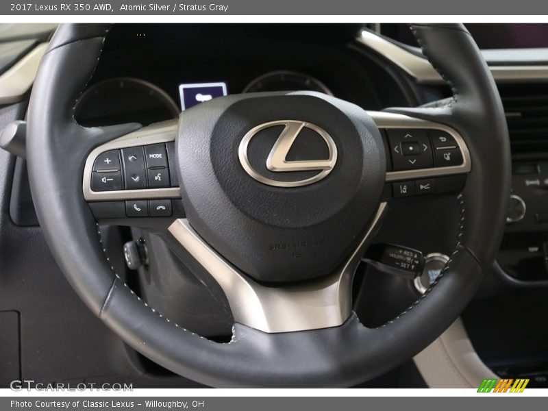 Atomic Silver / Stratus Gray 2017 Lexus RX 350 AWD