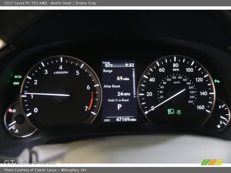 Atomic Silver / Stratus Gray 2017 Lexus RX 350 AWD