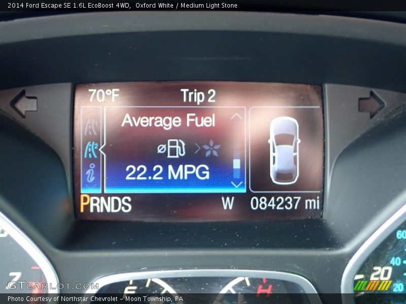 Oxford White / Medium Light Stone 2014 Ford Escape SE 1.6L EcoBoost 4WD