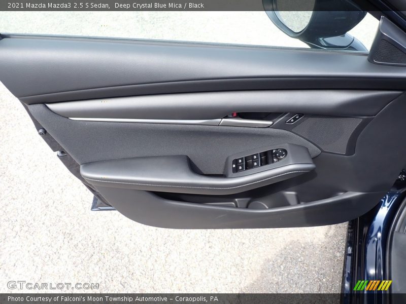 Deep Crystal Blue Mica / Black 2021 Mazda Mazda3 2.5 S Sedan