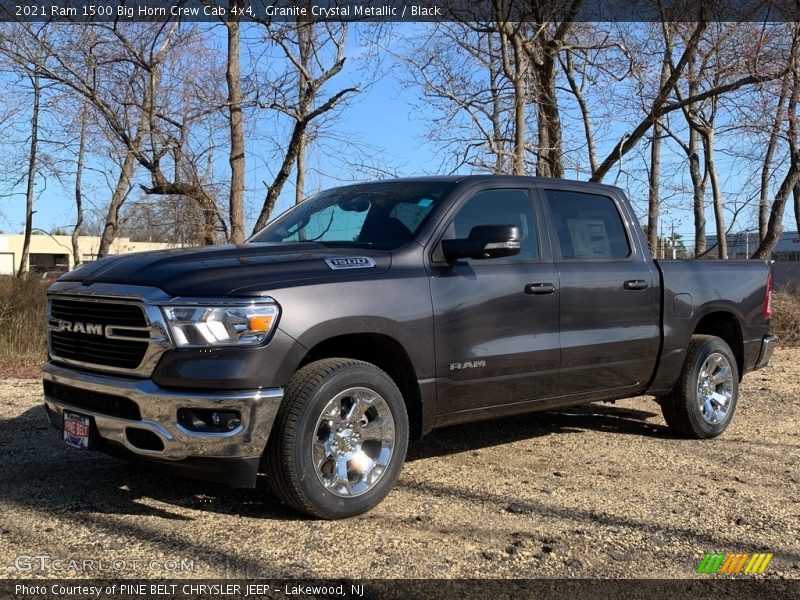 Granite Crystal Metallic / Black 2021 Ram 1500 Big Horn Crew Cab 4x4