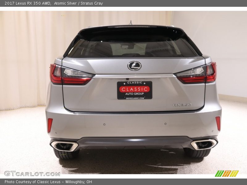 Atomic Silver / Stratus Gray 2017 Lexus RX 350 AWD