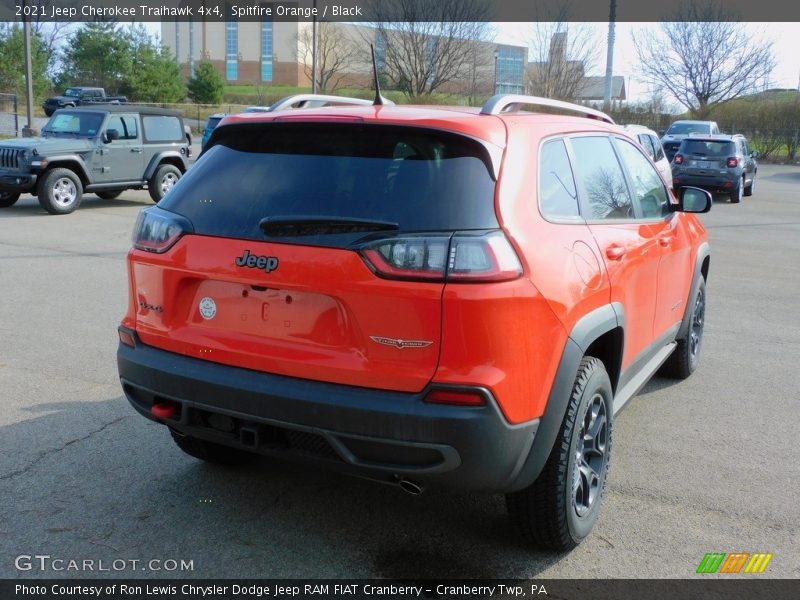 Spitfire Orange / Black 2021 Jeep Cherokee Traihawk 4x4