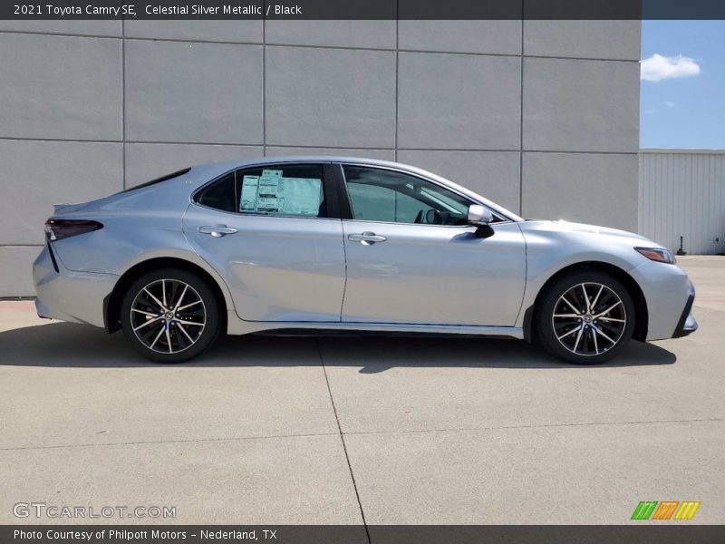 Celestial Silver Metallic / Black 2021 Toyota Camry SE
