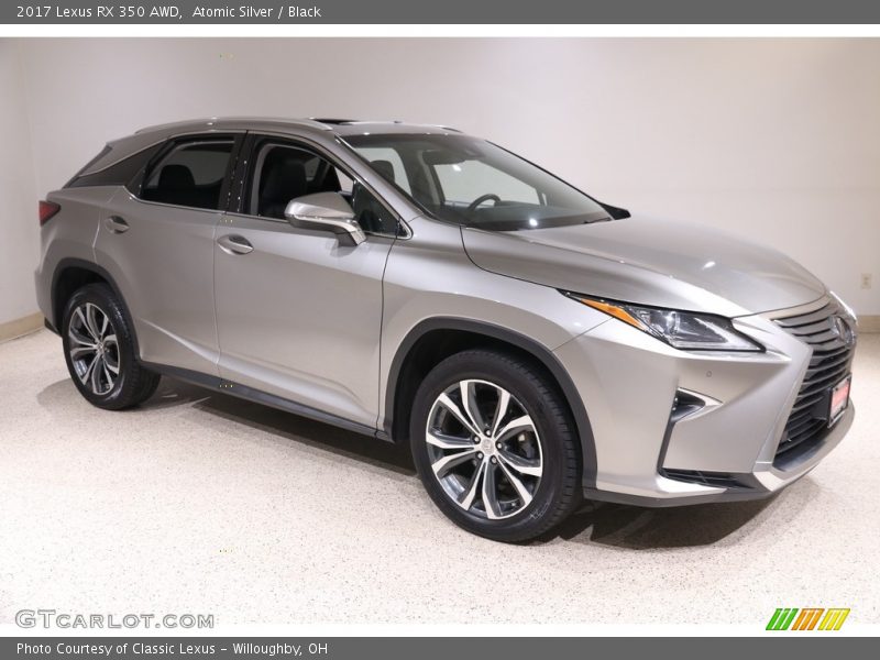 Atomic Silver / Black 2017 Lexus RX 350 AWD