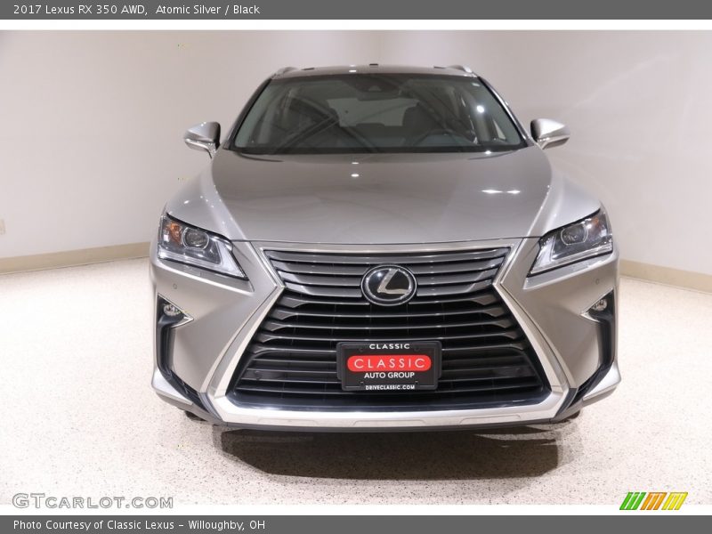 Atomic Silver / Black 2017 Lexus RX 350 AWD