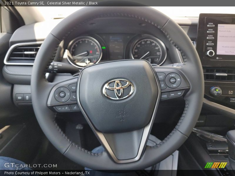 Celestial Silver Metallic / Black 2021 Toyota Camry SE