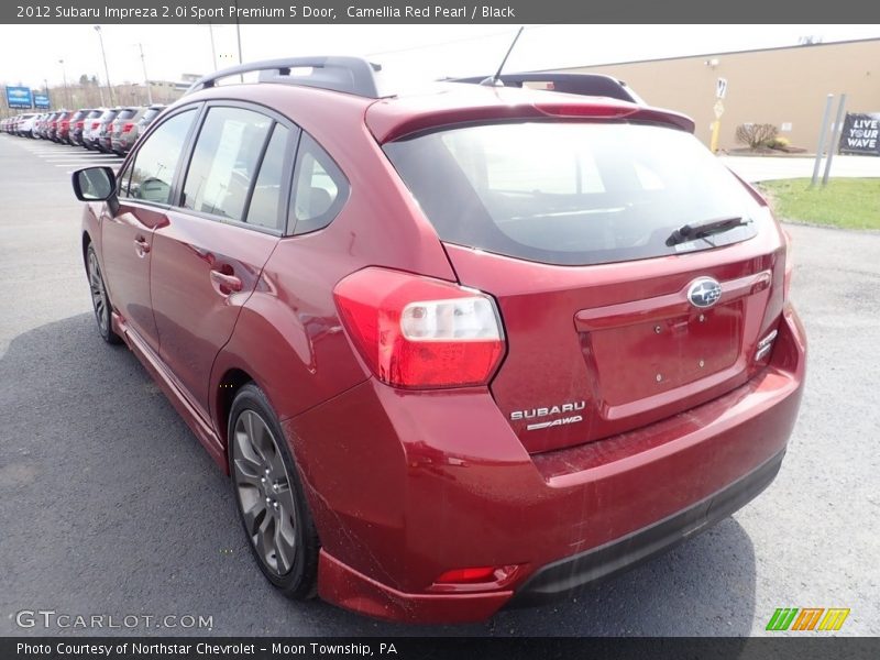 Camellia Red Pearl / Black 2012 Subaru Impreza 2.0i Sport Premium 5 Door