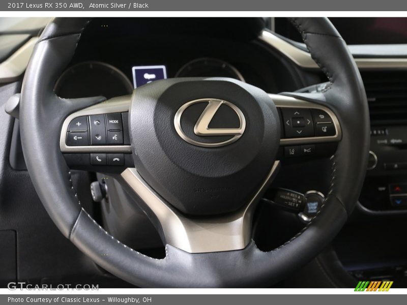 Atomic Silver / Black 2017 Lexus RX 350 AWD