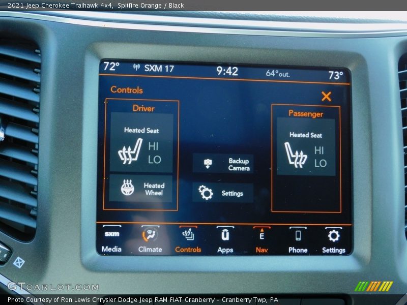 Spitfire Orange / Black 2021 Jeep Cherokee Traihawk 4x4