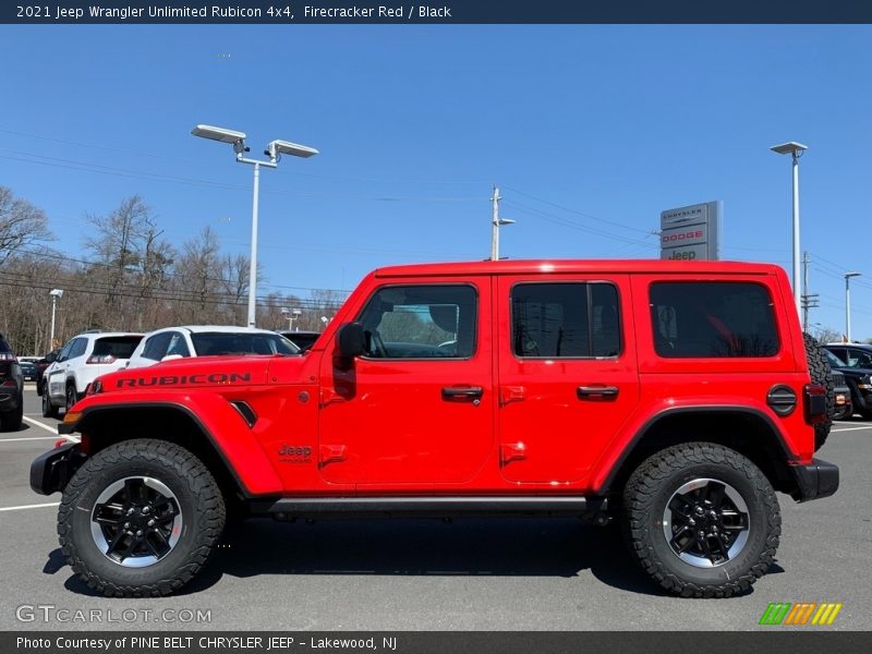 Firecracker Red / Black 2021 Jeep Wrangler Unlimited Rubicon 4x4