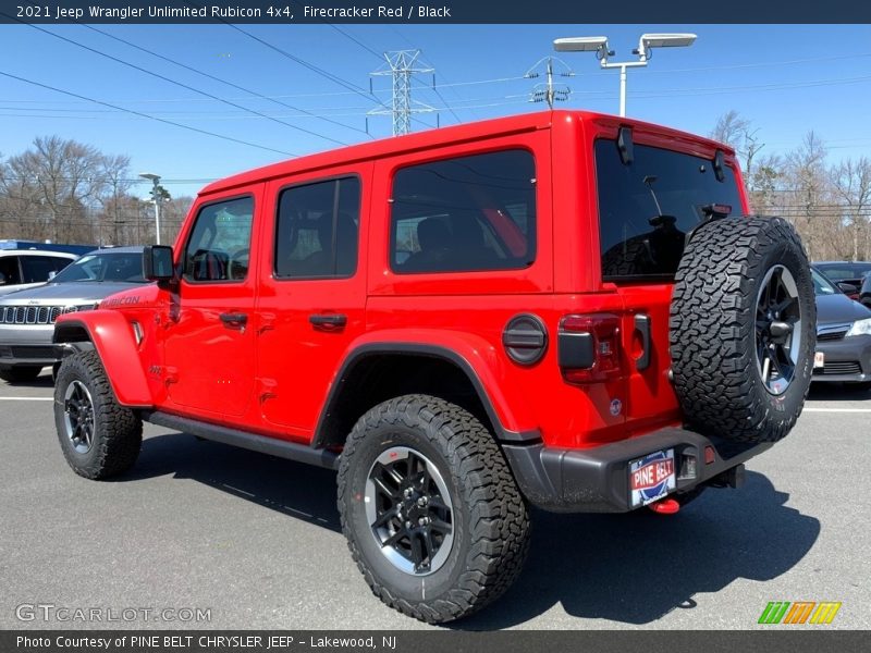 Firecracker Red / Black 2021 Jeep Wrangler Unlimited Rubicon 4x4