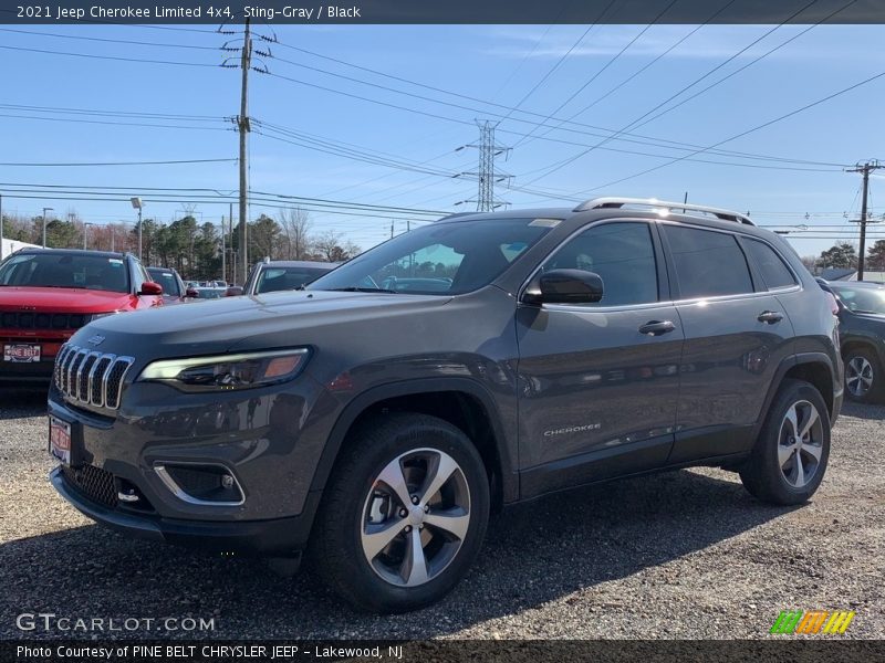 Sting-Gray / Black 2021 Jeep Cherokee Limited 4x4