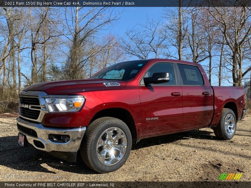 Delmonico Red Pearl / Black 2021 Ram 1500 Big Horn Crew Cab 4x4