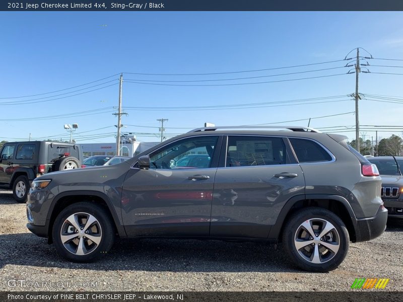 Sting-Gray / Black 2021 Jeep Cherokee Limited 4x4