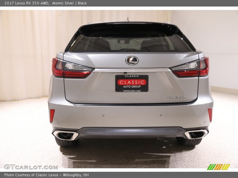 Atomic Silver / Black 2017 Lexus RX 350 AWD