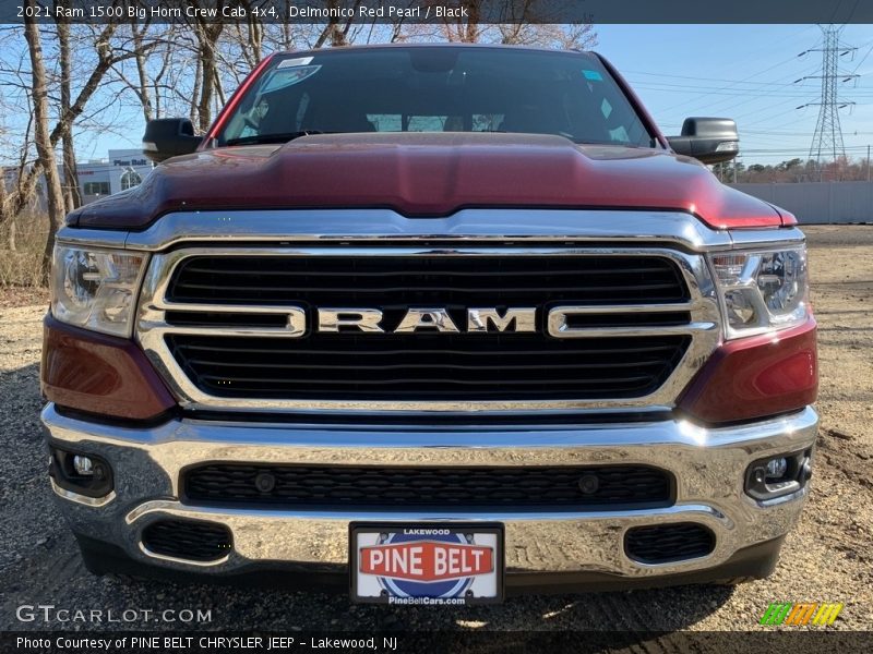 Delmonico Red Pearl / Black 2021 Ram 1500 Big Horn Crew Cab 4x4