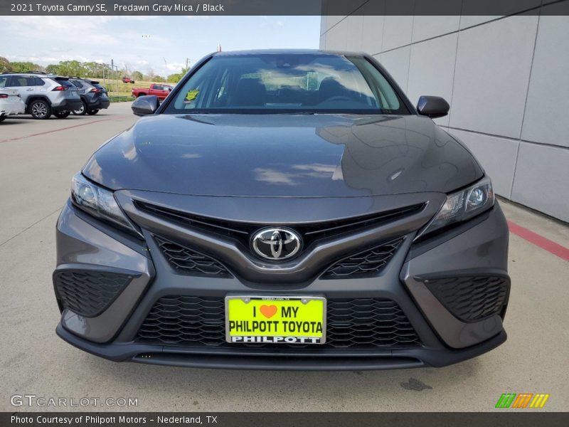 Predawn Gray Mica / Black 2021 Toyota Camry SE