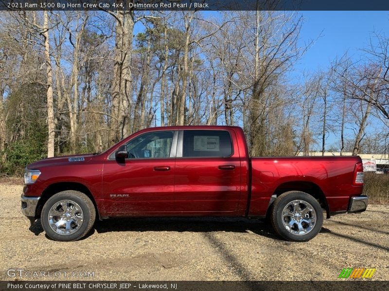 Delmonico Red Pearl / Black 2021 Ram 1500 Big Horn Crew Cab 4x4