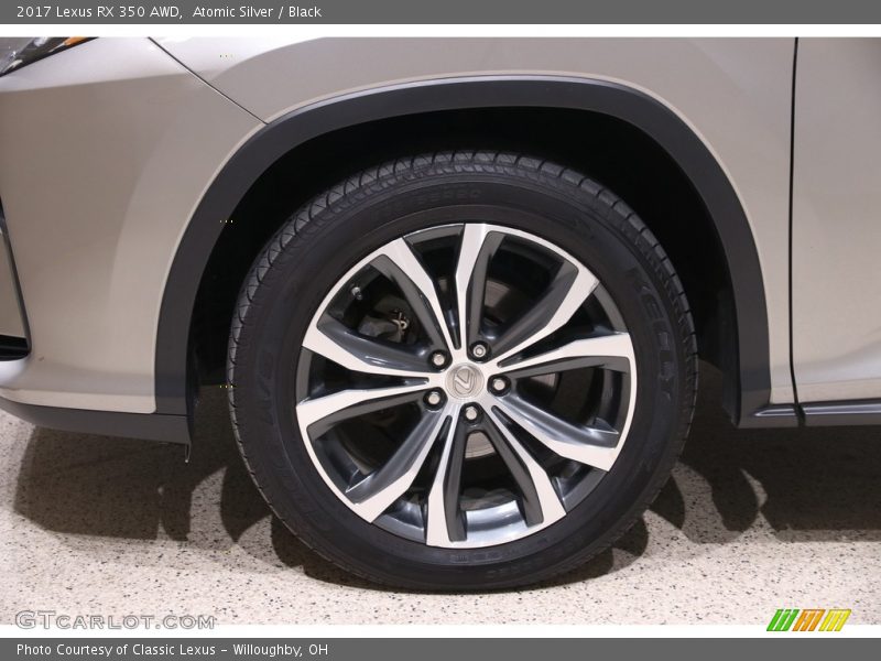 Atomic Silver / Black 2017 Lexus RX 350 AWD