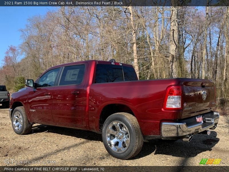 Delmonico Red Pearl / Black 2021 Ram 1500 Big Horn Crew Cab 4x4