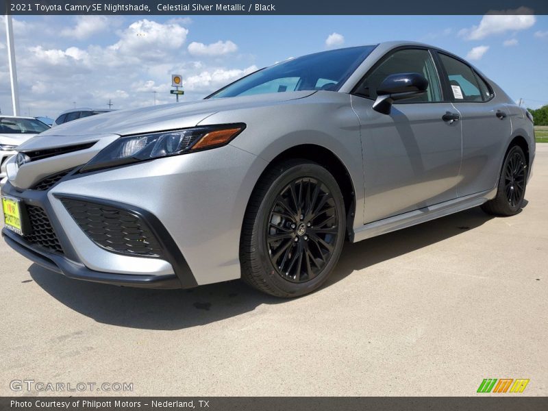 Celestial Silver Metallic / Black 2021 Toyota Camry SE Nightshade