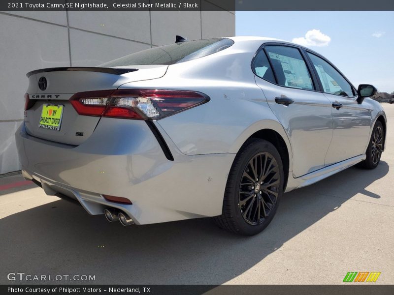 Celestial Silver Metallic / Black 2021 Toyota Camry SE Nightshade