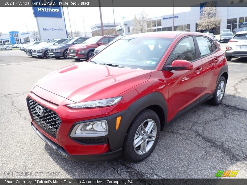 Pulse Red / Black 2021 Hyundai Kona SE AWD