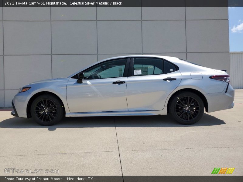 Celestial Silver Metallic / Black 2021 Toyota Camry SE Nightshade