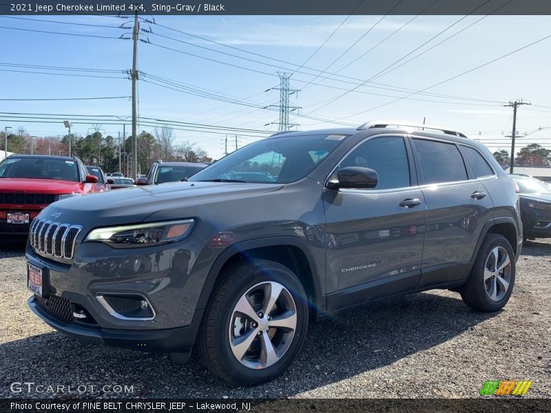 Sting-Gray / Black 2021 Jeep Cherokee Limited 4x4