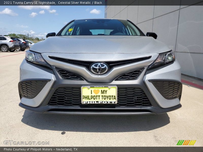 Celestial Silver Metallic / Black 2021 Toyota Camry SE Nightshade