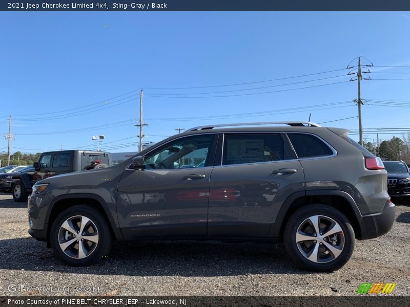 Sting-Gray / Black 2021 Jeep Cherokee Limited 4x4