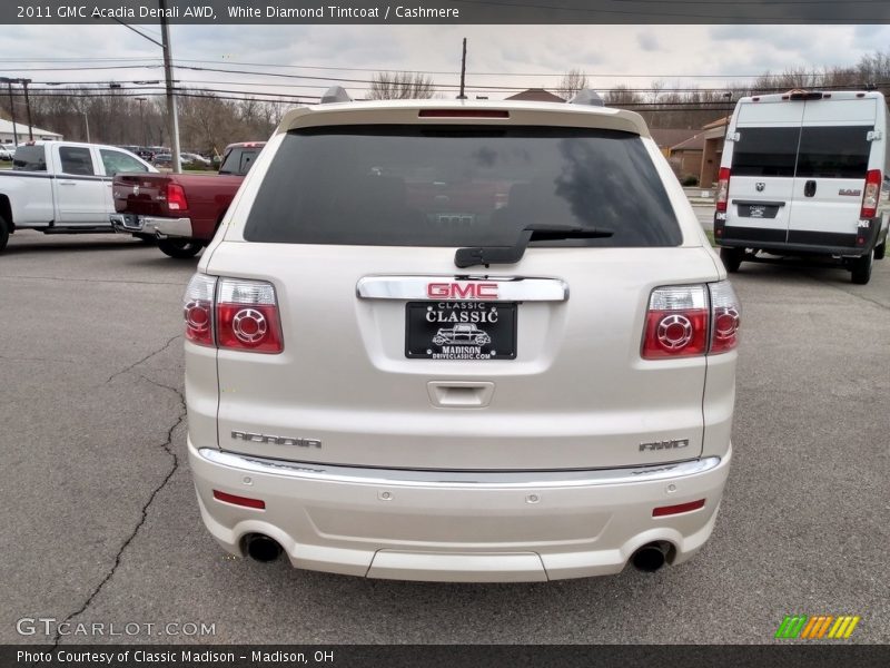 White Diamond Tintcoat / Cashmere 2011 GMC Acadia Denali AWD