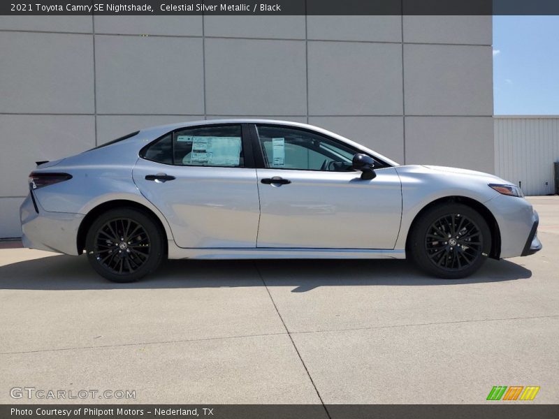 Celestial Silver Metallic / Black 2021 Toyota Camry SE Nightshade