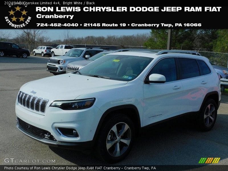 Bright White / Black 2021 Jeep Cherokee Limited 4x4