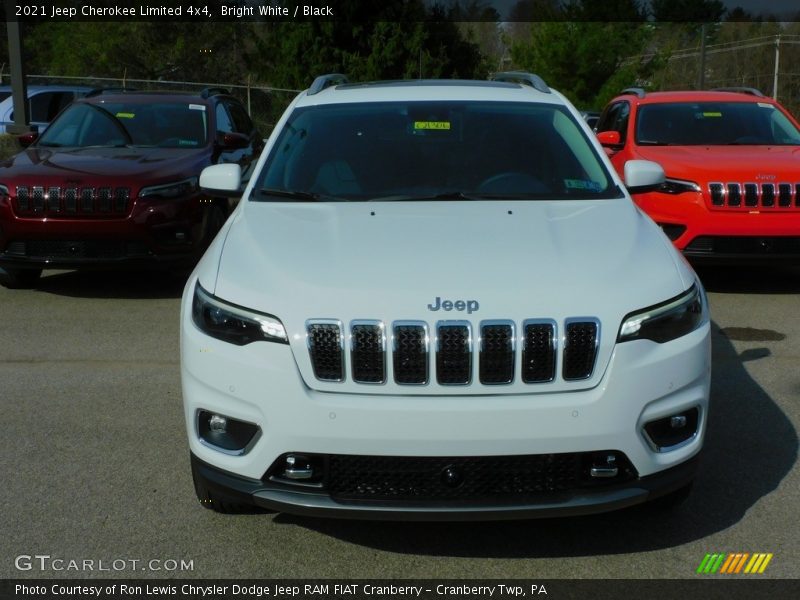 Bright White / Black 2021 Jeep Cherokee Limited 4x4