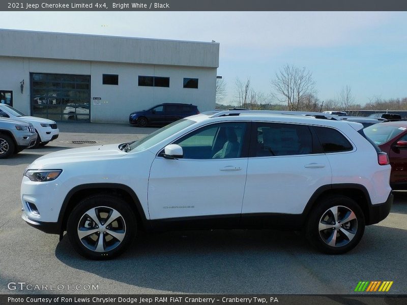 Bright White / Black 2021 Jeep Cherokee Limited 4x4