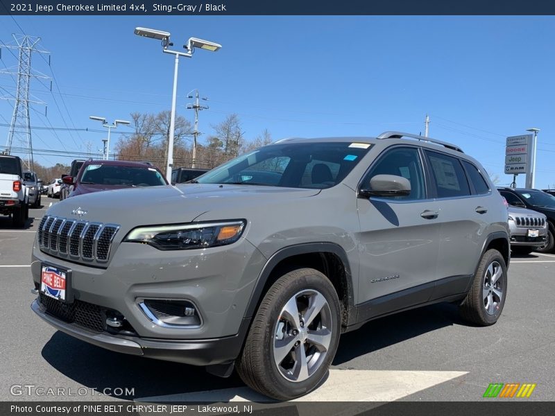 Sting-Gray / Black 2021 Jeep Cherokee Limited 4x4