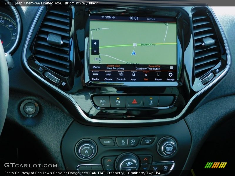 Bright White / Black 2021 Jeep Cherokee Limited 4x4