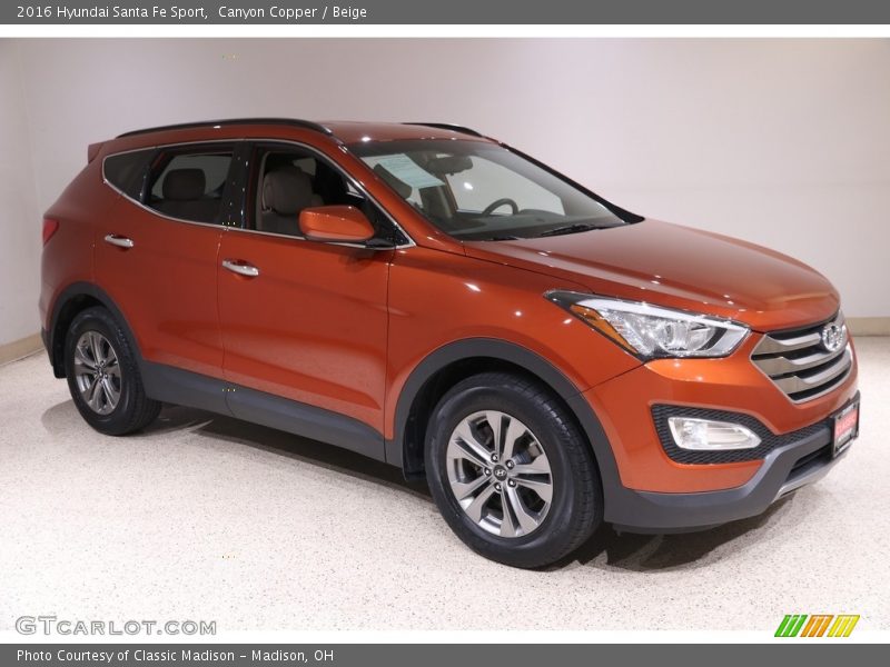 Canyon Copper / Beige 2016 Hyundai Santa Fe Sport