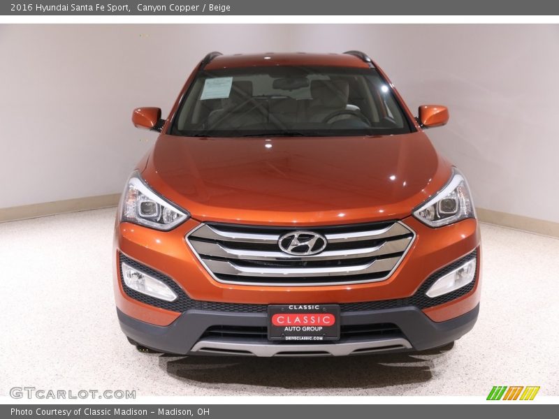 Canyon Copper / Beige 2016 Hyundai Santa Fe Sport