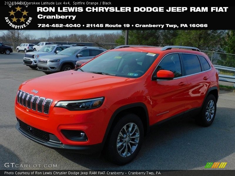 Spitfire Orange / Black 2021 Jeep Cherokee Latitude Lux 4x4